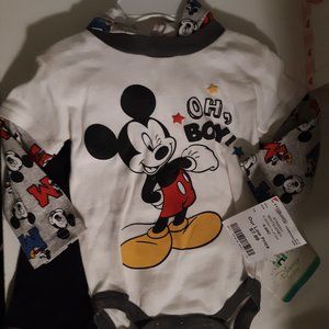 2 Piece Baby Boys Mickey Mouse set